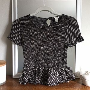 Fitted Forever 21 peplum top!  Size small!